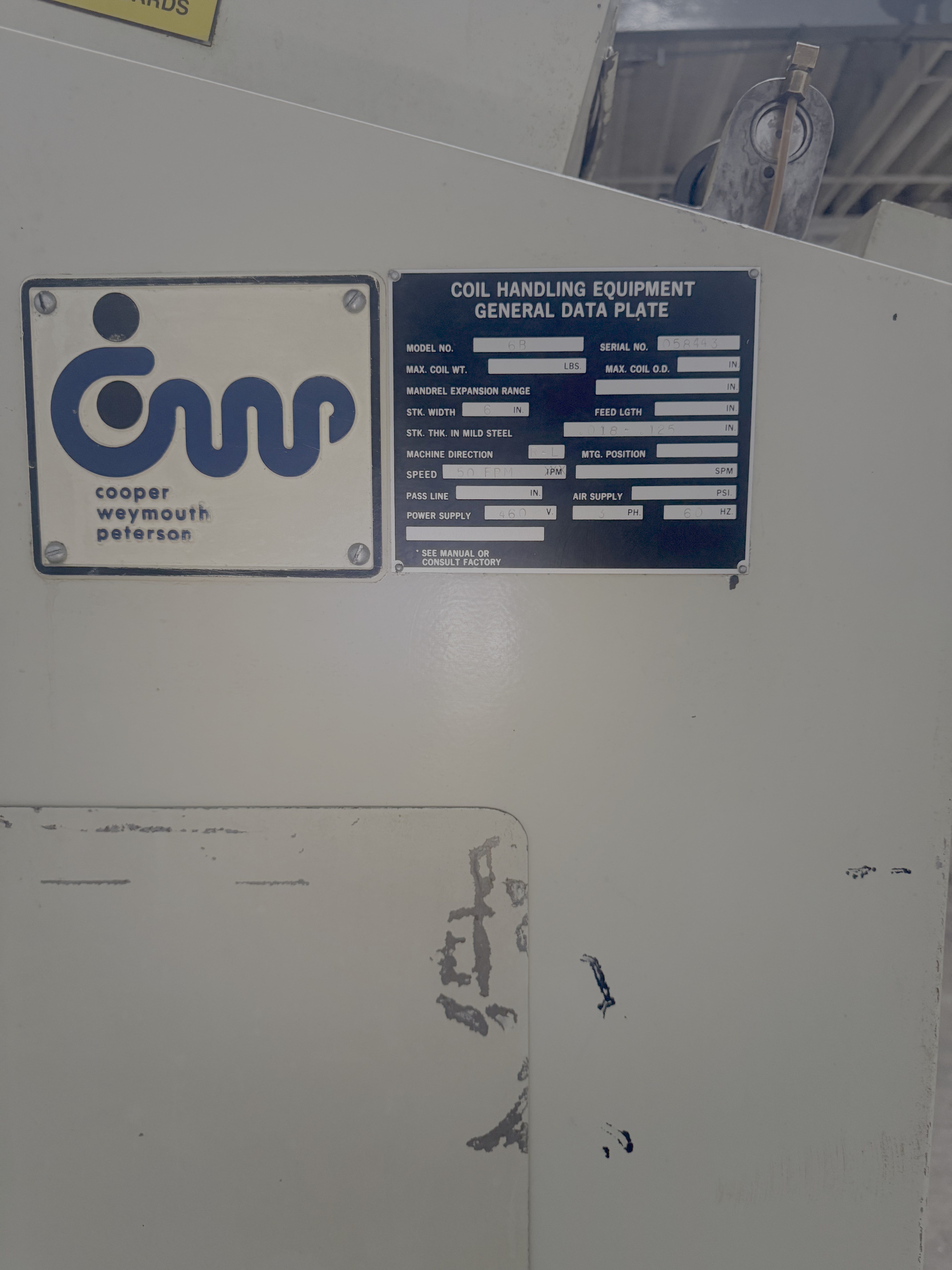 Cooper Weymouth Peterson (CWP)  6B Straightener 